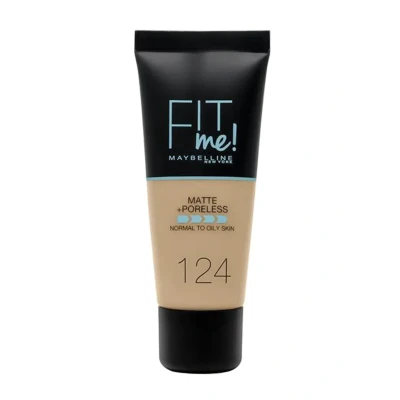 Abbildung von Maybelline Fit Me Matte &amp; Poreless Foundation 124 Soft Sand