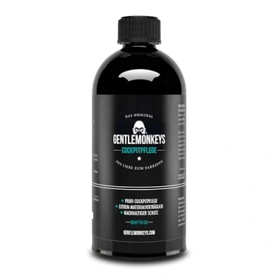 Abbildung von GENTLEMONKEYS Cockpitpflege Auto Refill (500ml) Cockpit Spray Nachfüllflasche &amp; Innenraumpflege Reiniger für Glanz UV Schutz Reinigung
