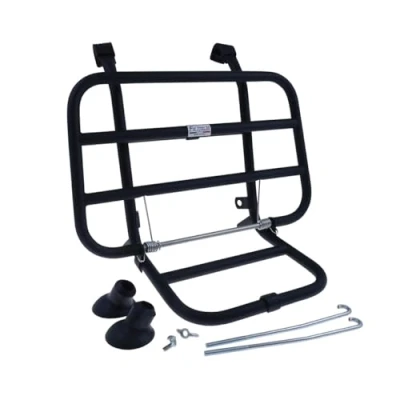 Abbildung von 2EXTREME Gepäckträger vorne schwarz 6cm Abstand Vigano kompatibel für LML Star 125 2 Takt, Motovespa, Vespa
