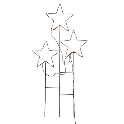 Abbildung von Spetebo Gartenstecker LED Sterne mit Timer 80 x 41 cm (Packung, 1 St., Sterne) Garten Deko Beleuchtung Weihnachten Advent Winter