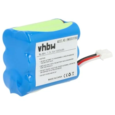 Abbildung von vhbw 1x Akku kompatibel mit iRobot Braava 300, 380, 390, 2000, 380T, 390T, 381 Home Cleaner Heimroboter (1500 mAh, 7,2 V, NiMH)