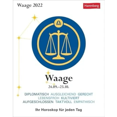 Abbildung von Waage Kalender 2022: Ihr Horoskop für jeden Tag