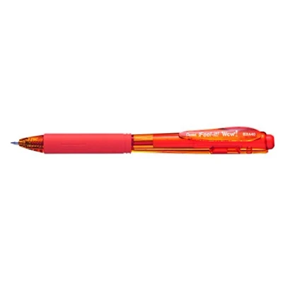 Abbildung von Pentel BX440 F Kugelschreiber mit Druckmechanik, 12 Stück, Orange