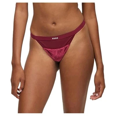 Abbildung von HUGO String, Damen, Größe: Small, Dark red five