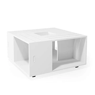 Abbildung von Vicco Couchtisch Anton, Weiß, 80 x 43 cm