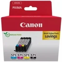 Abbildung von Canon CLI 571 BK/C/M/Y Tinte Multipack Tintenpatrone