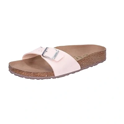 Abbildung von Birkenstock Madrid Narrow Vegan Pantolette flach, Damen, Größe: 39, Light rose Schuhe