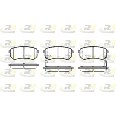 Abbildung von ROADHOUSE 21135.02 Bremsbelagsatz Hinterachse inkl. Verschleißwarnkontakt mit Klebefolie Zubehör HYUNDAI: i10 II Schrägheck, I, KIA: Picanto I