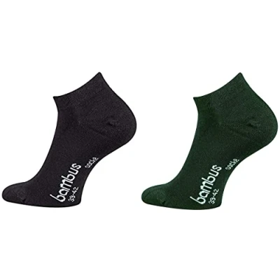 Abbildung von TippTexx 24 6 Paar Bambus Sneakersocken mit ANTI LOCH GARANTIE, Ökotex (as3, numeric, numeric_39, numeric_42, regular, Schwarz/Anthrazit)