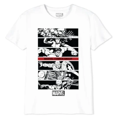 Abbildung von Marvel Jungen Bomarcots166 T Shirt, weiß, 12 Jahre