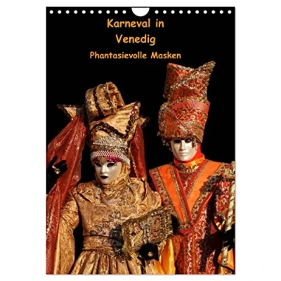 Abbildung von Karneval in Venedig Phantasievolle Masken (Wandkalender 2025 DIN A4 hoch), CALVENDO Monatskalender