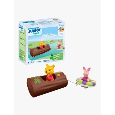 Abbildung von Playmobil® Konstruktions Spielset Winnies &amp; Ferkels Wasserabenteuer, JUNIOR Disney, (3 St), Made in Europe