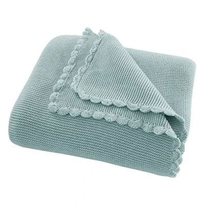 Abbildung von Bio Kuscheldecke Erwachsene 100% Baumwolle (kbA) GOTS zertifiziert, Mint Cream, 130 x 170 cm