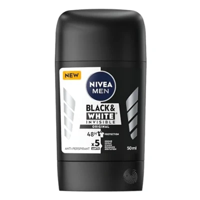 Abbildung von Nivea Men Deodorant Stick Black &amp; White Invisible Original 50ml