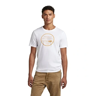 Abbildung von G STAR RAW Herren Chest Graphic Slim T Shirt, Weiß (white D23159 336 110), M
