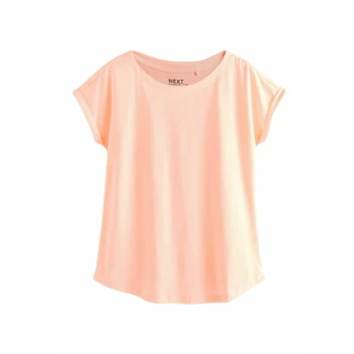 Abbildung von Next Regular FIT Round NECK Tshirt basic, Damen, Größe: XL, Peach pink