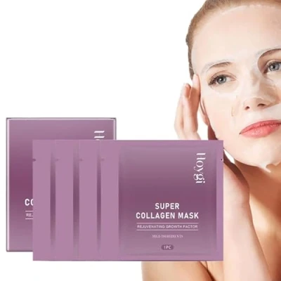 Abbildung von 4 Stück Kollagen Maske Collagen Gesicht Overnight Mask Macht die Haut Straffer und Glatter