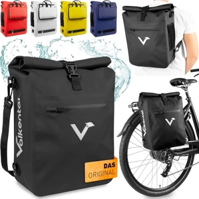 Abbildung von Valkental Fahrradtasche ValkOne 3in1 (Stück, 1 tlg., Fahrradtasche), wasserdichter Rucksack
