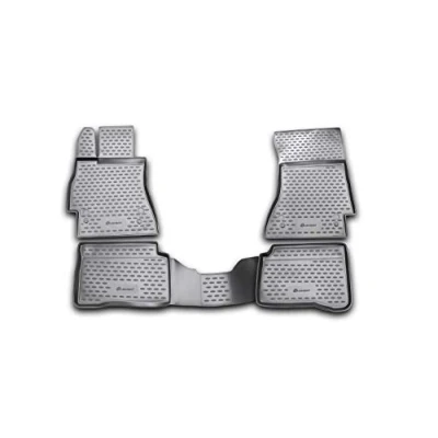 Abbildung von Element Gummimatten Passgenaue Fußmatten Mercedes Benz S Klasse W221 2005 2013 4tlg Schwarz