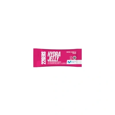 Abbildung von 226ERS Hydrajelly, Gelatine Textur Energiegel, 40 g, basierend auf Glukose und Fruktose, sofortige Energie, Muskelregeneration, Natriumbeitrag, bessere Assimilation Verdauung, Erdbeergeschmack