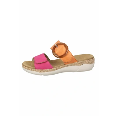 Abbildung von Remonte Pantolette flach, Damen, Größe: 37, Magenta orange Schuhe
