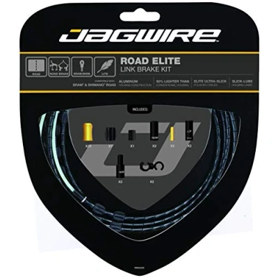 Abbildung von Jagwire Kit Road Elite Link Kabelbremsen und Ummantelungen, Unisex, Erwachsene, Schwarz