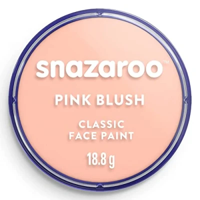 Abbildung von Snazaroo 1118500 Schminkfarbe Hautfarben Rosa, 18ml Topf hautfreundliche Gesichtschminke auf Wasserbasis, wasservermalbar, parabenfrei, Face &amp; Bodypaint Farbe für Kinder Erwachsene