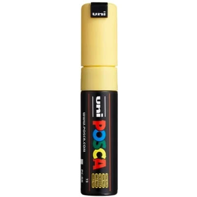 Abbildung von uni ball 182607 POSCA Marker PC 8K, mit breiter Keilspitze, gelb, 1 Stück