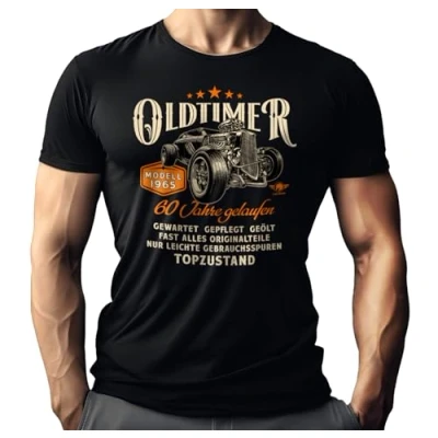 Abbildung von T Shirt zum 60. Geburtstag: Oldtimer Modell 1964 60 Jahre gelaufen in Topzustand