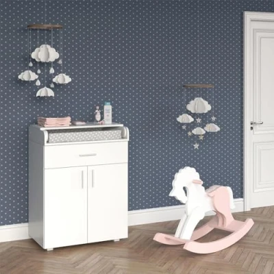 Abbildung von Vicco Wickelkommode Lena, Weiß, 75 x 100 cm