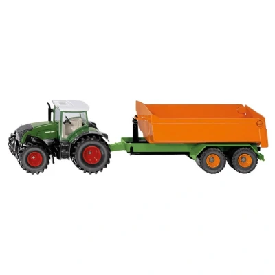 Abbildung von Siku Traktor Fendt mit Joskin Hakenliftfahrgestell 1:50