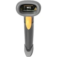 Abbildung von DIGITUS DA 81001 1D Barcodescanner Bidirektional Handscanner 200 Scans/s 30 cm Scanweite 2 m Kabel USB RJ45 IP54 Ergonomischer Griff Strichcodes: EAN, UPC, Code 39 Schwarz/Grau