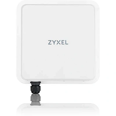 Abbildung von Zyxel 5G NR Outdoor Router 5 Gbps Datenraten 9 dBi Richtantennen mit hoher Verstärkung 2,5 G PoE LAN Anschluss Einfache Installation IP68 tauglich [NR7102]