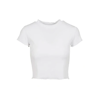 Abbildung von Urban Classics Ladies Cropped RIB TEE Bluse, Damen, Größe: XS, White