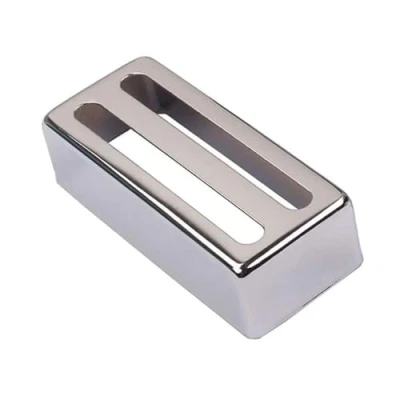 Abbildung von Alnicov Humbuckers Pickup Abdeckung für E Gitarre, Chrom, 69 x 29 mm, 2 Stück