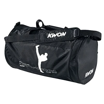 Abbildung von Kwon Trainingstasche Kick Thaiboxing, schwarz, 48 x 24cm, 5016004