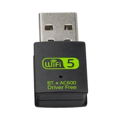 Abbildung von Bluetooth Dongle, WLAN USB Stick 600Mbps Adapter PC Dual Band 2.4GHz/5GHz Kabellose Wi Fi Netzwerkkarte