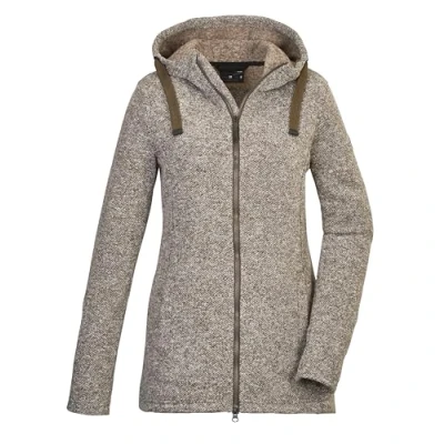 Abbildung von G.I.G.A. DX Damen Strickfleecejacke/Fleecejacke mit Kapuze GW 72 WMN KNTFLC JCKT, olive brown, 38, 42437 000