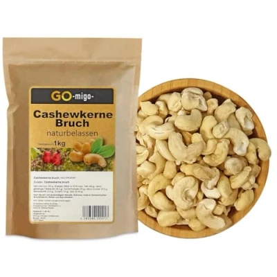 Abbildung von 1kg Cashewkerne Bruch Cashew Cashews Cashewnüsse Cashewbruch Top &amp; Frisch
