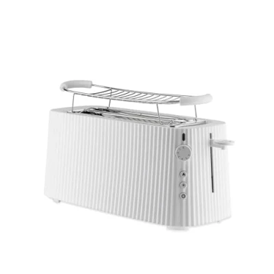Abbildung von Alessi Toaster Plisse Weiß 1700 W MDL15 von Michele De Lucchi