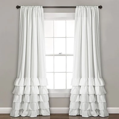 Abbildung von Lush Decor, Allison Raffvorhänge, Fensterpaneel Set für Wohnzimmer, Esszimmer, Schlafzimmer, 241,3 x 101,6 cm, cm L