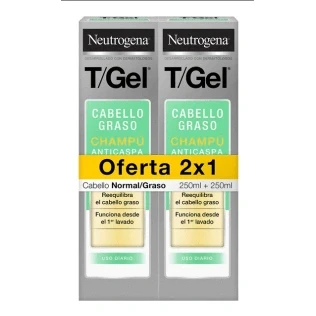 Abbildung von Neutrogena DUPLO T Gel Anti Schuppen Shampoo Normal/Fettiges Haar, 2 x 250ml