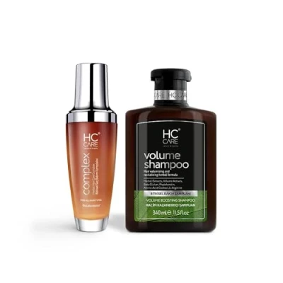 Abbildung von HC Care Shampoo und complex 100% Kräuter Haarpflege Lotion Set 340 ml + 100 Haarpflegelotion Geschädigtes, Trockenes, Verdickendes (Volumen Shampoo)