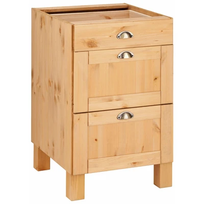 Abbildung von Home affaire Unterschrank &quot;Oslo&quot;, 50 cm breit, ohne Arbeitsplatte, 3 Schubladen