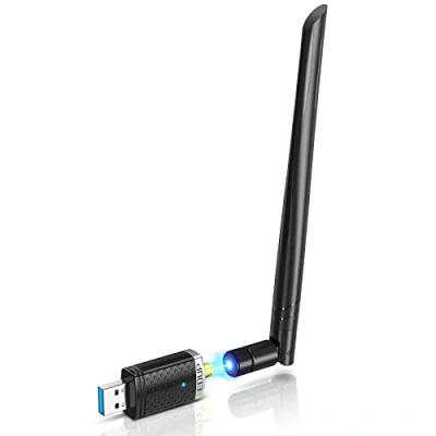 Abbildung von EDUP AC1300M WLAN Stick USB 3.0 Adapter 6dBi Abnehmbare Antenne 802.11 AC Dualband (5GHz 867Mbit/s+2,4GHz 400Mbit/s) Netzwerk Dongle Unterstützt Wi Fi Hotspot für Desktop Laptop PC Windows/Mac OS