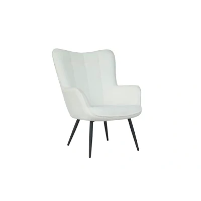 Abbildung von byLIVING Sessel UTA/Bouclé Off White/weiß/Gestell schwarz pulverbeschichtet/Relaxsessel/Armlehnen Sessel/B 72, H 97, T 80 cm
