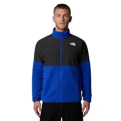Abbildung von The North Face Glacier Heavyweight FULL ZIP Fleecejacke, Herren, Größe: Small, Blue/asphalt grey