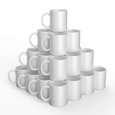 Abbildung von Cricut Tasse 2008943 Tassenrohlinge, Kaffeetasse, Trinkbecher, weiß, Keramikbecher, 350 ml