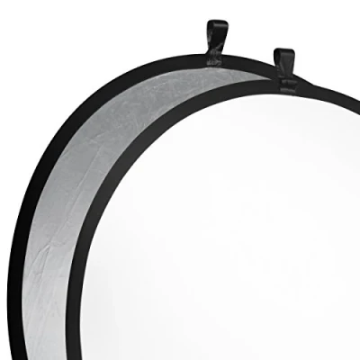 Abbildung von Walimex Faltreflektor (107 cm) silber/weiß