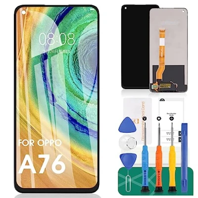 Abbildung von für Oppo A76 Bildschirm Ersatz LCD Display Touchscreen Digitizer Assembly CPH2375 Reparaturteile Kits (schwarz)